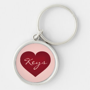 Crimson Heart Keychain