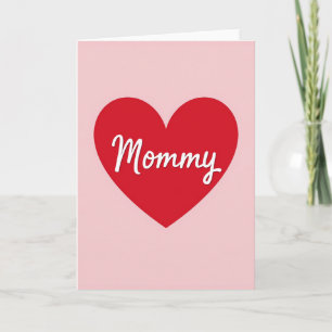 Crimson Heart Moeder Liefde Kaart