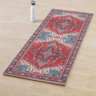 Crimson Heirloom: Marokkaanse erfgoed tapijtkunst Yogamat