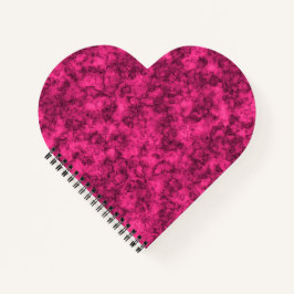 Crimson, helder marmerpatroon notitieboek