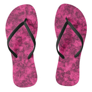 Crimson, helder marmerpatroon teenslippers