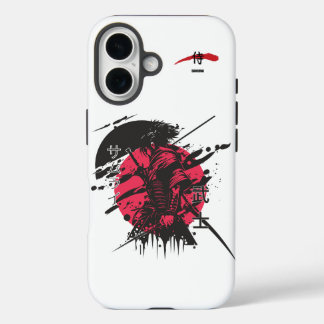 Crimson Honor: Samurai Warrior iPhone 16 Hoesje