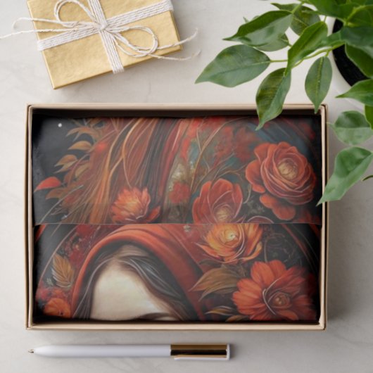 Crimson Hood - Herfst Roos Enchantress Decoupage Tissuepapier (Geschenk)