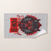Crimson Howl Wolf | Intens anime-ontwerp Bad Handdoek (Handdoek)