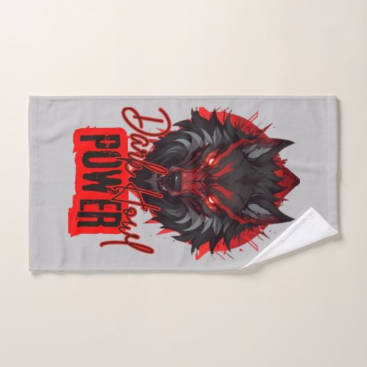 Crimson Howl Wolf | Intens anime-ontwerp Bad Handdoek (Handdoek)