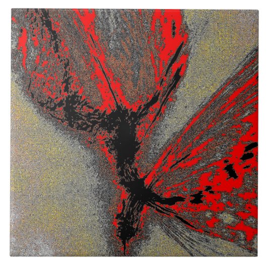 Crimson Impact Tile Tegeltje (Voorkant)