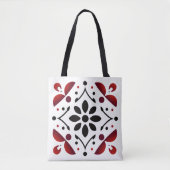 Crimson & Ink Starburst Canvas tas (Voorkant)