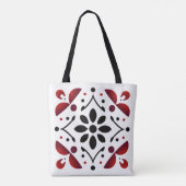 Crimson & Ink Starburst Canvas tas (Achterkant)