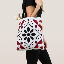 Crimson & Ink Starburst Canvas tas