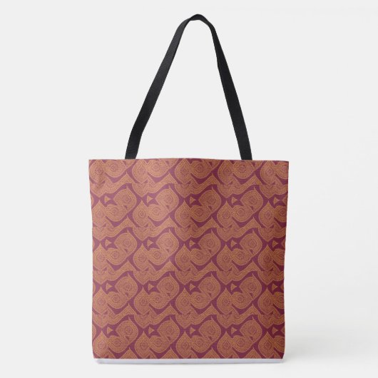 Crimson Islamic Pattern Bag Tote Bag (Voorkant)