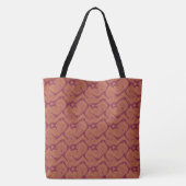 Crimson Islamic Pattern Bag Tote Bag (Achterkant)