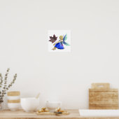 Crimson King Maple Tree Fairy met Leaf Poster (Keuken)