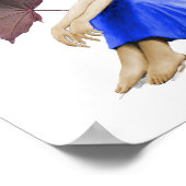 Crimson King Maple Tree Fairy met Leaf Poster (Hoek)