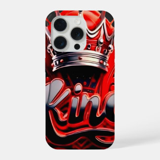 Crimson King Zilveren Kroon - Urban Streetwear Edi iPhone 15 Pro Case