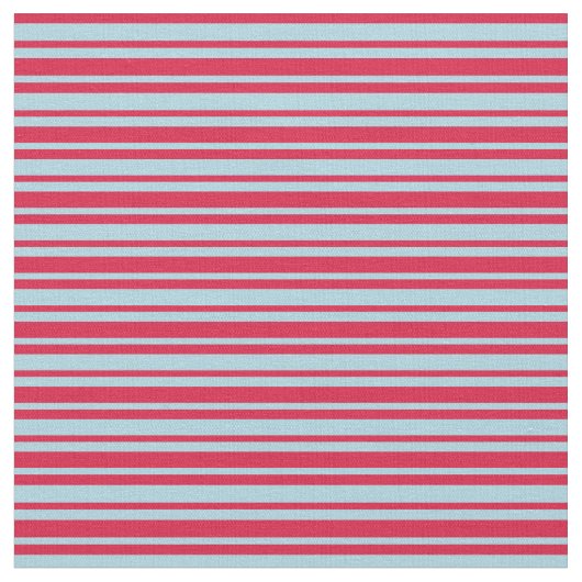 Crimson & Light Blue Lined/Striped Pattern Stof (Close Up)