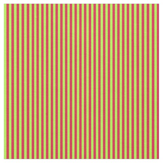 Crimson & Light Green Colored Lines Stof (Close Up)