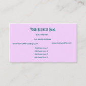 Crimson, Lila, Roze Abstract Visitekaartje (Achterkant)