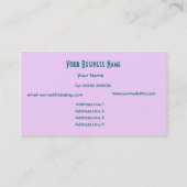 Crimson, Lila, Roze Abstract Visitekaartje (Achterkant)