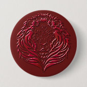 Crimson Lion Face Button (Voorkant)