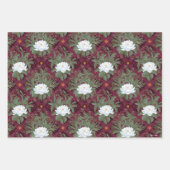 Crimson Lotus Elegance Patroon - De Witte Lotus Inpakpapier Vel (Voorkant 2)