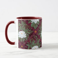 Crimson Lotus Elegance Patroon - De Witte Lotus