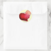Crimson Love Hearts Envelope Seals Ronde Sticker (Tas)