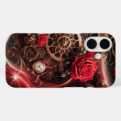 Crimson maakt een reis door Steampunk Realms Case-Mate iPhone Case (Achterkant (horizontaal))