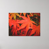 Crimson Maple Leaves - Canvas Afdruk (Voorkant)