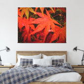 Crimson Maple Leaves - Canvas Afdruk (Insitu (Slaapkamer))