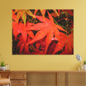Crimson Maple Leaves - Canvas Afdruk (Insitu (Woonkamer))