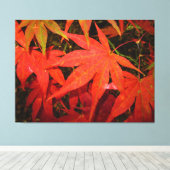 Crimson Maple Leaves - Canvas Afdruk (Insitu (Houten vloer))