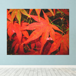 Crimson Maple Leaves - Canvas Afdruk