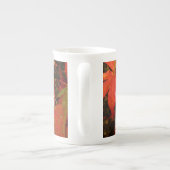 Crimson Maple Leaves - Gepersonaliseerd Porselein Kop (Achterkant)
