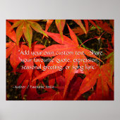 Crimson Maple Leaves - Gepersonaliseerd Poster