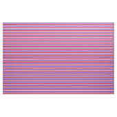 Crimson, Medium Slate Blue, Tan & White Stripes Stof (Yard (91,4 cm))