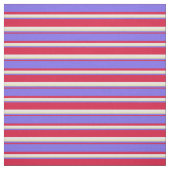 Crimson, Medium Slate Blue, Tan & White Stripes Stof (Swatch)