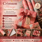 Crimson Mirage Inpakpapier Vel