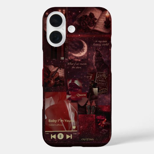 Crimson Moon Curio iPhone hoesje (Achterkant)