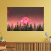 Crimson Moon Escape Canvas Afdruk (Insitu (Woonkamer))