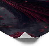 Crimson Moon Queen Gotische Fantasy Poster (Hoek)