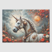 Crimson Moon Steampunk Eenhoorn Decoupage Tissuepapier (Voorkant)