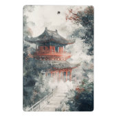 Crimson Mountain Pagoda Inktwash (1) Mini Klembord (Achterkant)