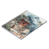 Crimson Mountain Pagoda Inktwash (2) Notitieboek (Linkerzijde)