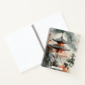Crimson Mountain Pagoda Inktwash (3) Notitieboek (Binnen)