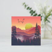 Crimson Mountains Landschap (Staand voorkant)