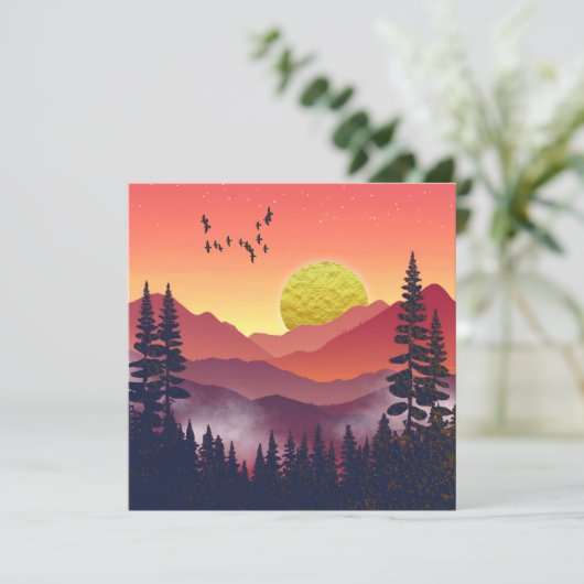 Crimson Mountains Landschap (Staand voorkant)