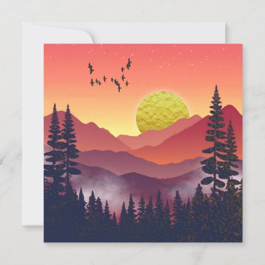 Crimson Mountains Landschap (Achterkant)