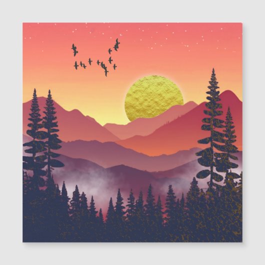 Crimson Mountains Landschap (Voorkant)