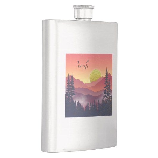 Crimson Mountains Landschap Flacon (Rechts)