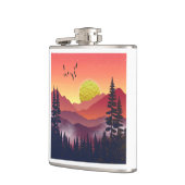 Crimson Mountains Landschap Heupfles (Links)